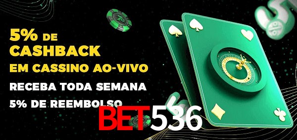 Promoções do cassino ao Vivo Bet536